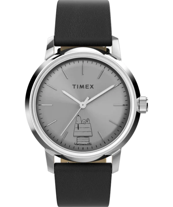 Timex x Peanuts® Marlin® Automatic 75th Anniversary Edition 40mm Leather Strap Watch